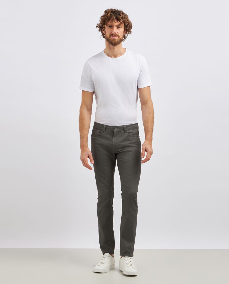 Pantaloni in puro cotone modello 5 tasche uomodouble bordered 0 