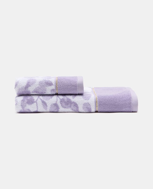 Asciugamano ospite in puro cotone con decoro floreale carousel 0