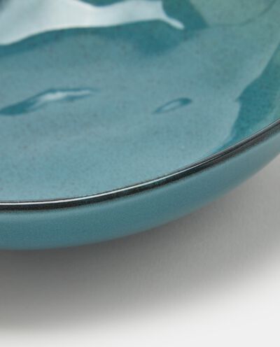 Piatto fondo in ceramica effetto raku detail 1