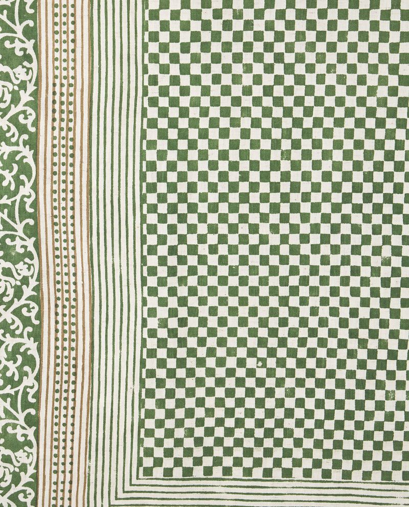 Tovaglia 6 posti in misto lino screen printed single tile 1 lino