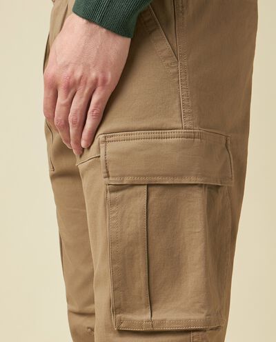Pantalone cargo in cotone stretch uomo detail 2