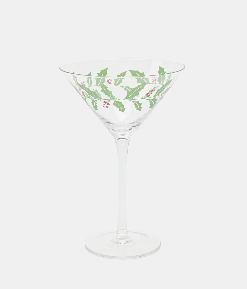 Bicchiere da Martini cocktail con fantasia natale double 1 