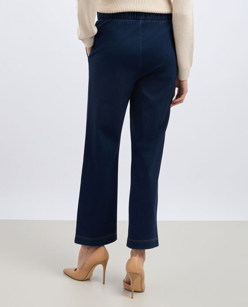 Pantaloni in denim flare fit donnadouble bordered 1 