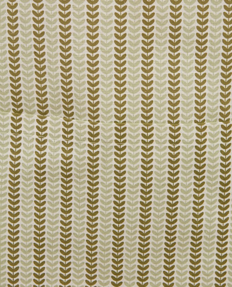 Grembiule in puro cotone con stampa foglie single tile 1 
