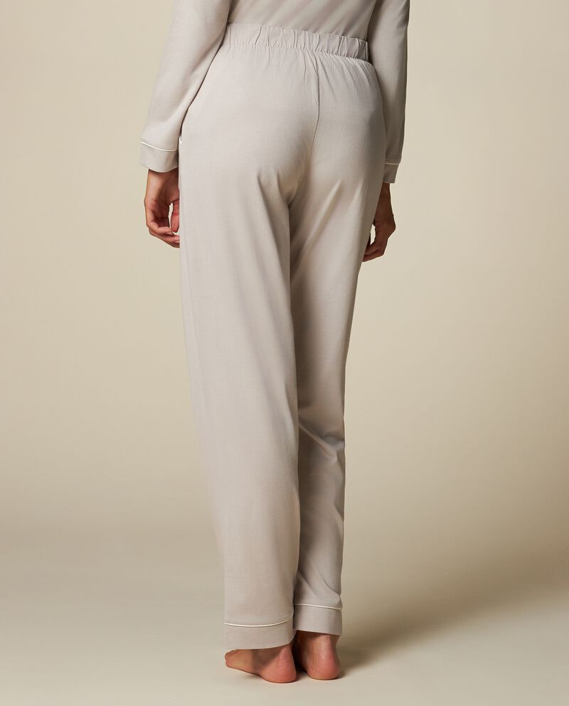 Pantalone pigiama in misto cotone donna single tile 1 cotone