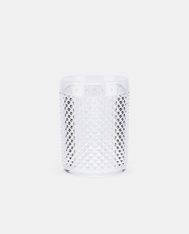Bicchiere in plastica zigrinata trasparente carousel 0