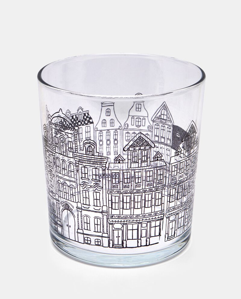 Bicchiere in vetro decorato cover