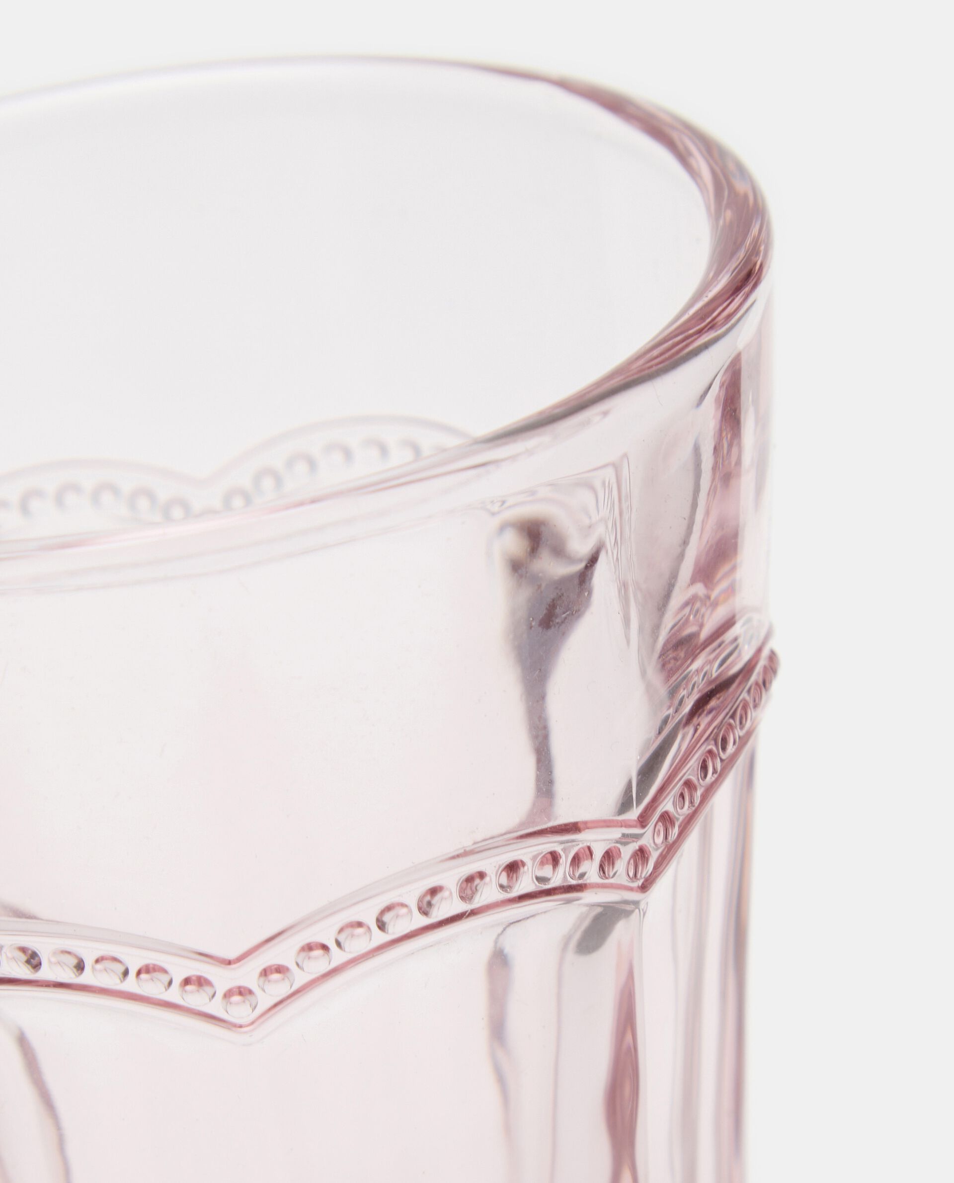 Bicchiere acqua in vetro decorato