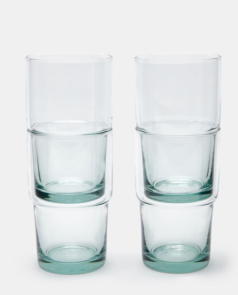 Bicchiere alto in vetro neutro single tile 1 