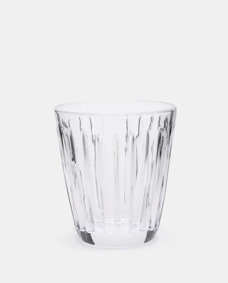 Bicchiere acqua con decoro a righe in vetrodouble bordered 0 