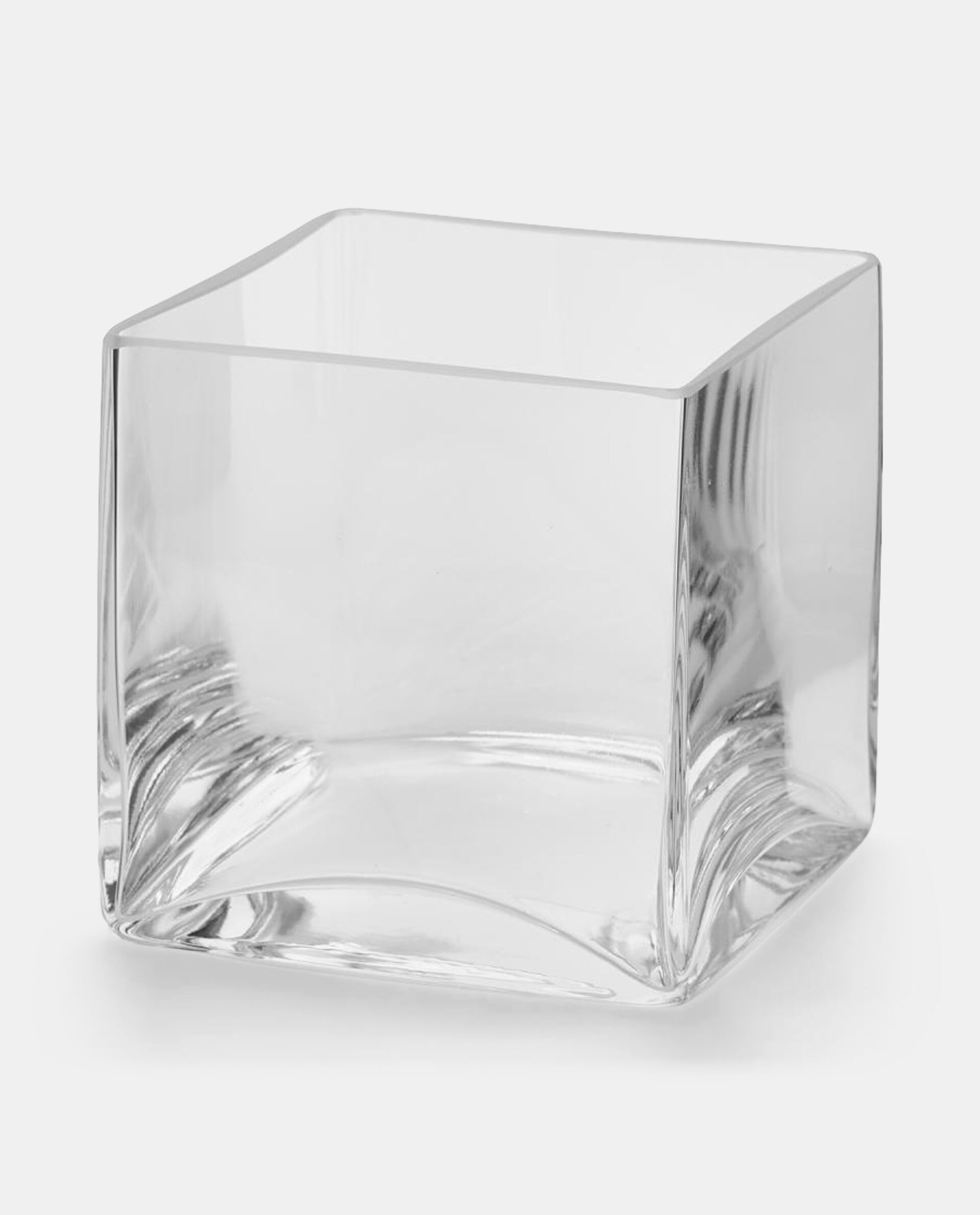 Vaso in vetro trasparente