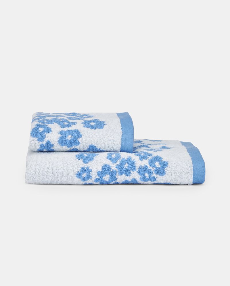 Asciugamano floreale in puro cotonedouble bordered 2 cotone
