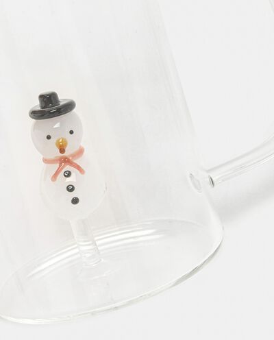 Tazza in vetro con pupazzo di neve Christmas detail 1