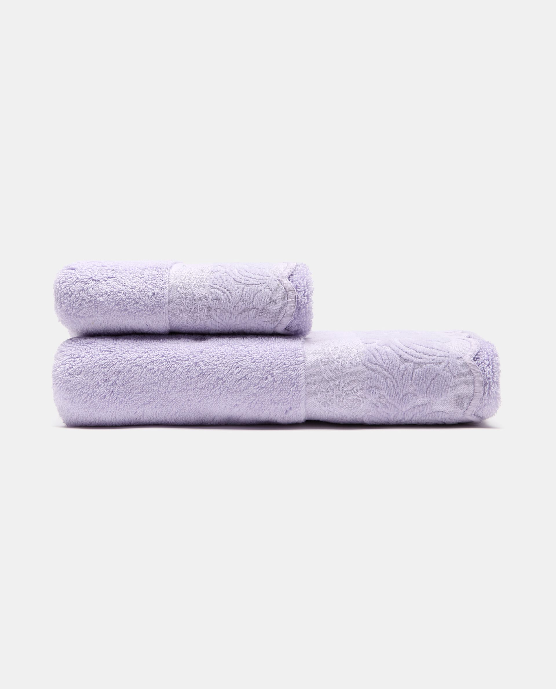 Asciugamano ospite in puro cotone con ricamo