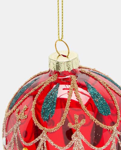 Pallina di Natale in vetro decorato detail 1