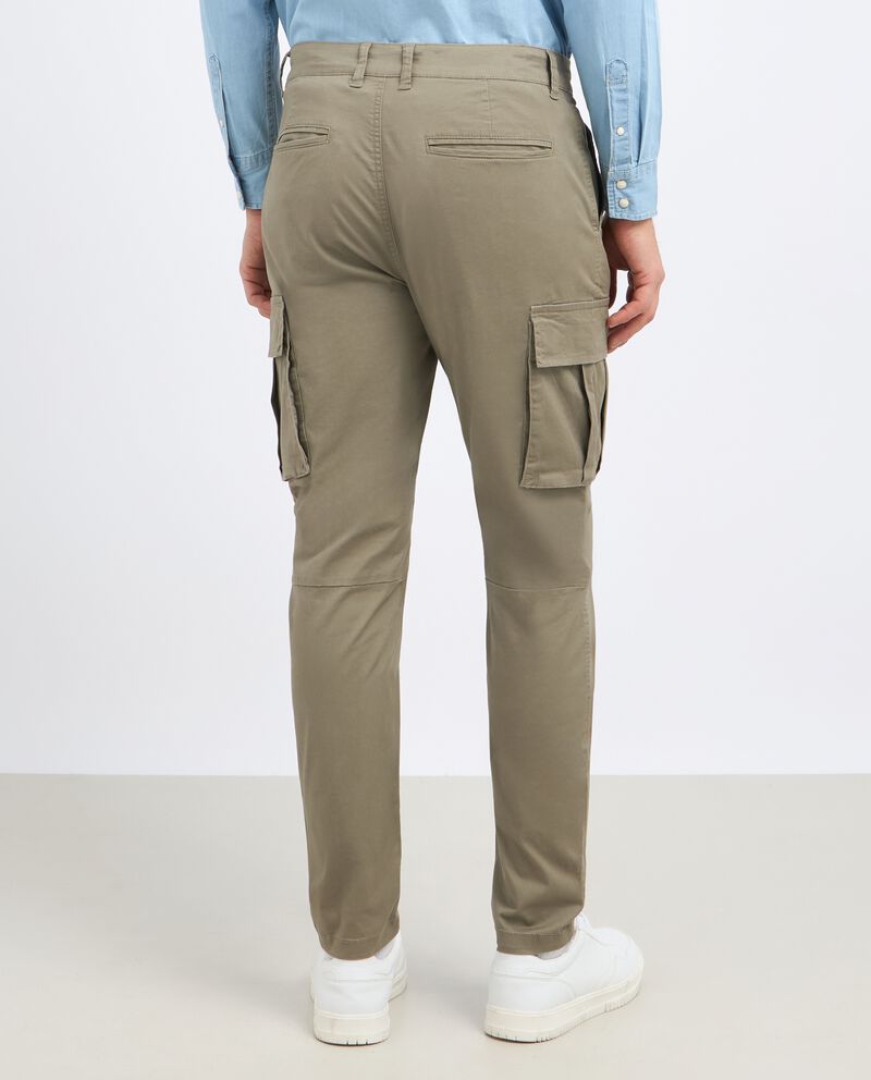 Pantaloni cargo in puro cotone uomo cover