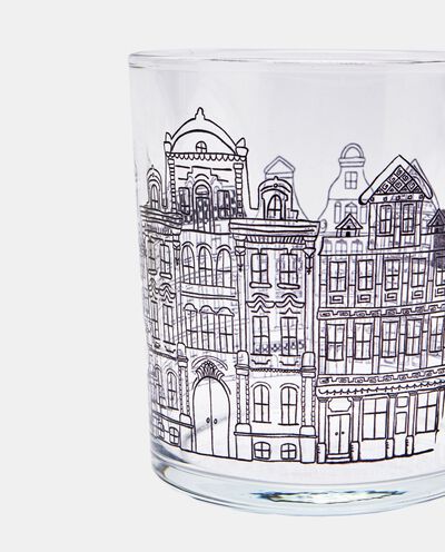 Bicchiere in vetro decorato detail 1