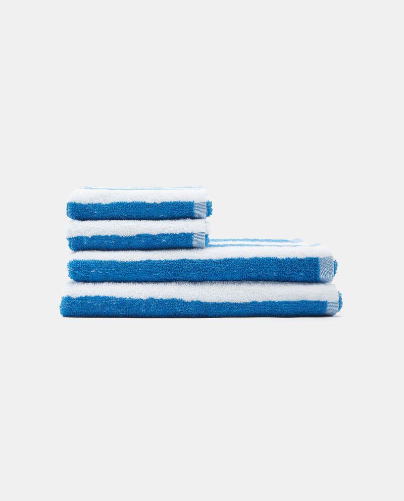 Set di 4 asciugamani a righe in cotone cover