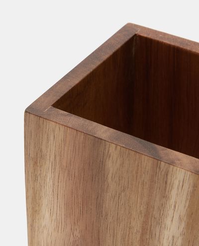 Portaspazzolini in legno di acacia detail 1
