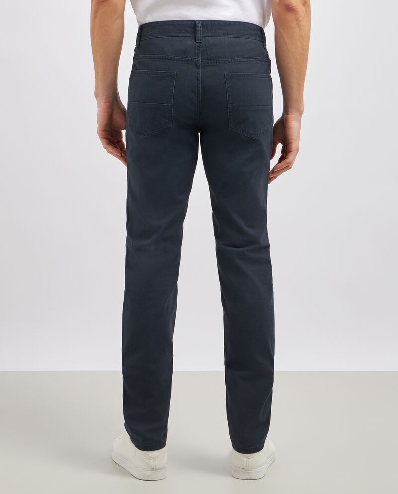 Pantaloni slim fit in puro cotone uomodouble bordered 2 cotone