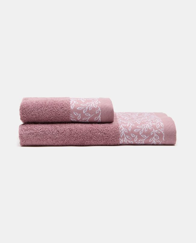Asciugamano in puro cotone con motivo ramage carousel 0