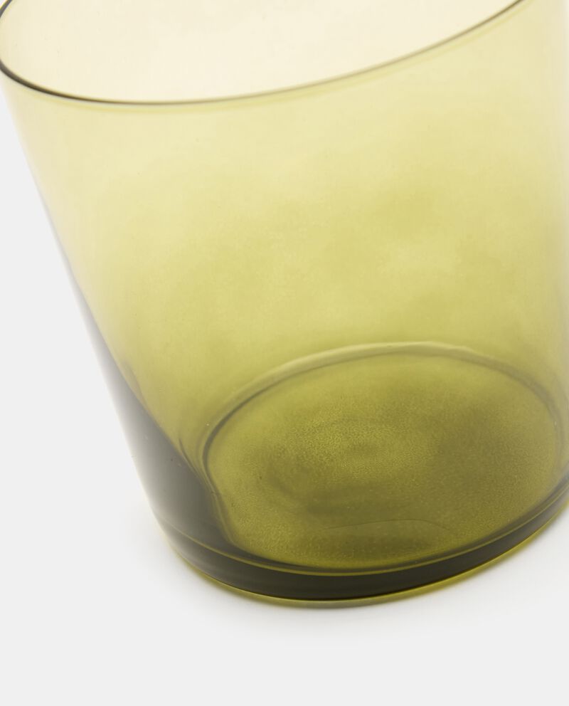 Bicchiere in vetro verde single tile 1 