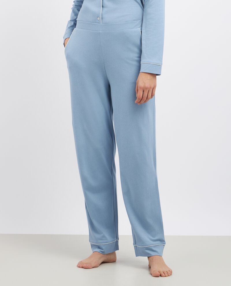 Pantalone pigiama lungo in misto cotone donnadouble bordered 0 