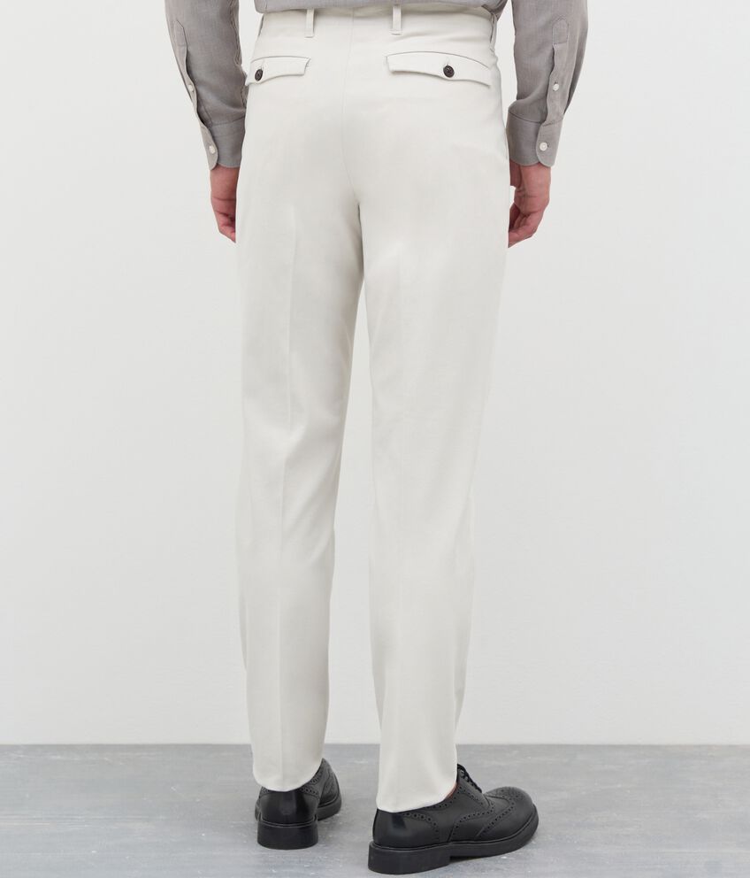 Pantaloni chino in cavarly twill di cotone uomo Rumford double 2 