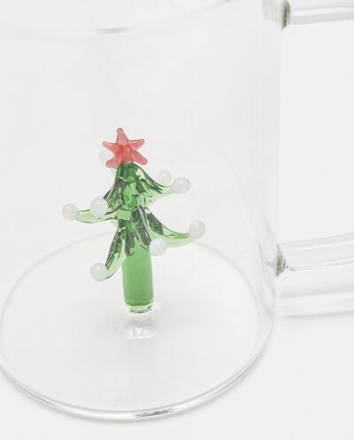 Tazza in vetro con albero Christmas detail 1