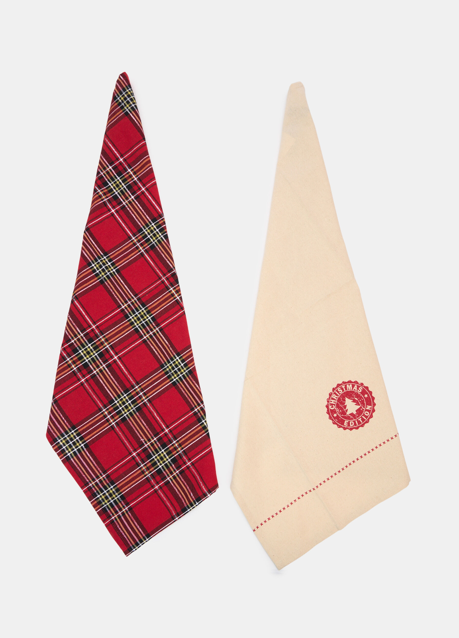 2 pack strofinacci in cotone Christmas Edition_0