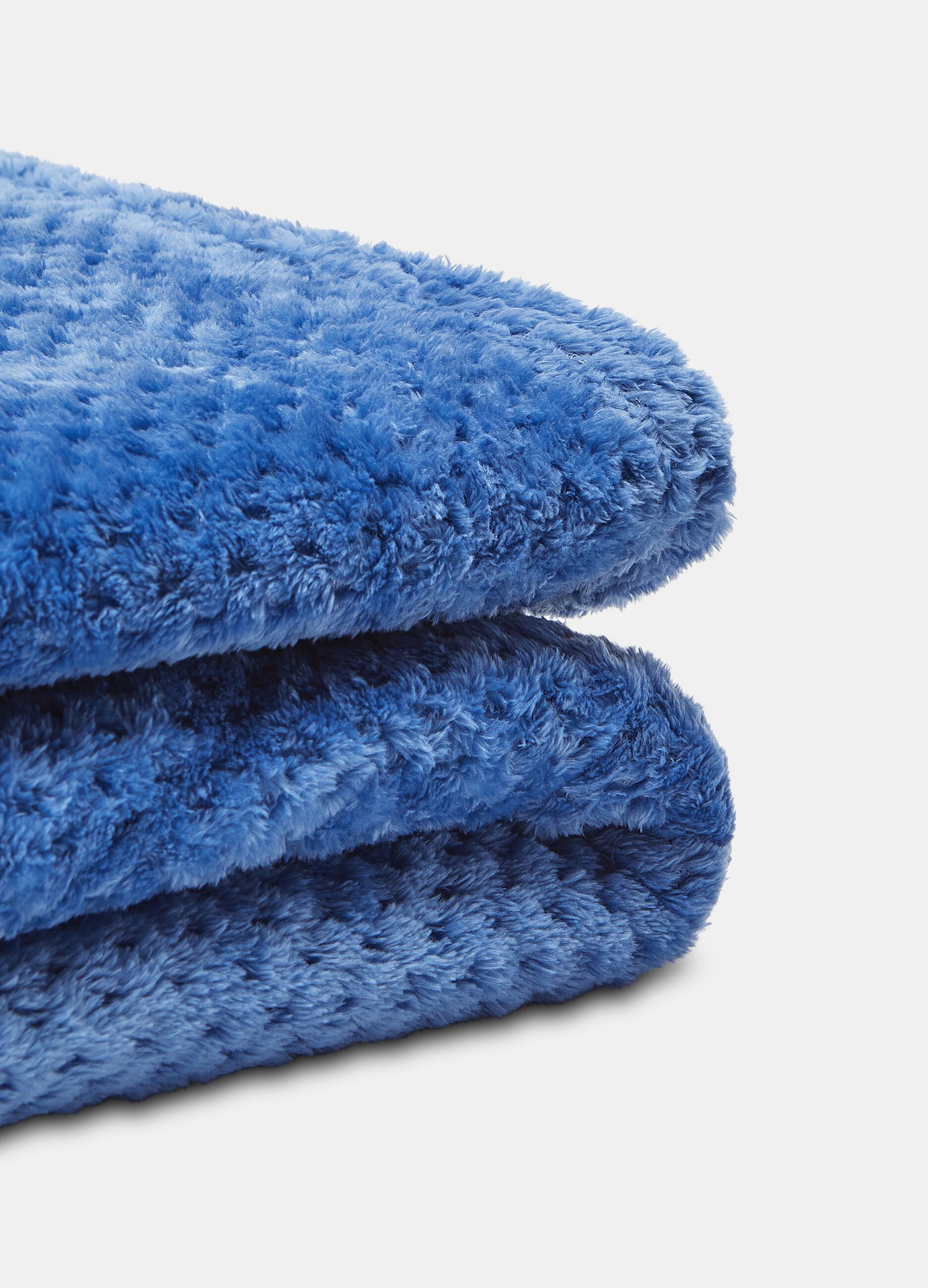 Plaid singolo in waffle tinta unita_1