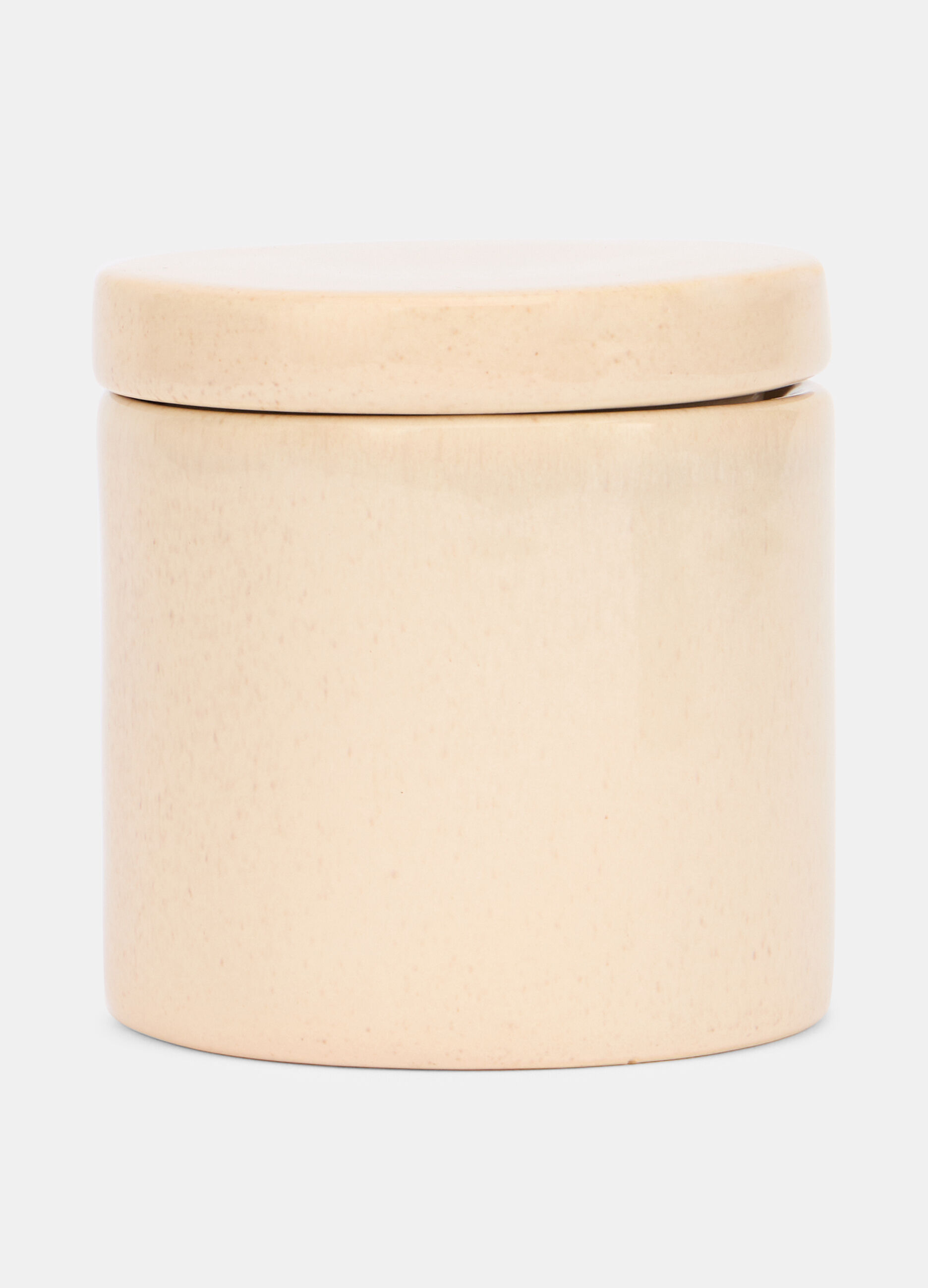 Porta cotton fioc in ceramica effetto graniglia_0