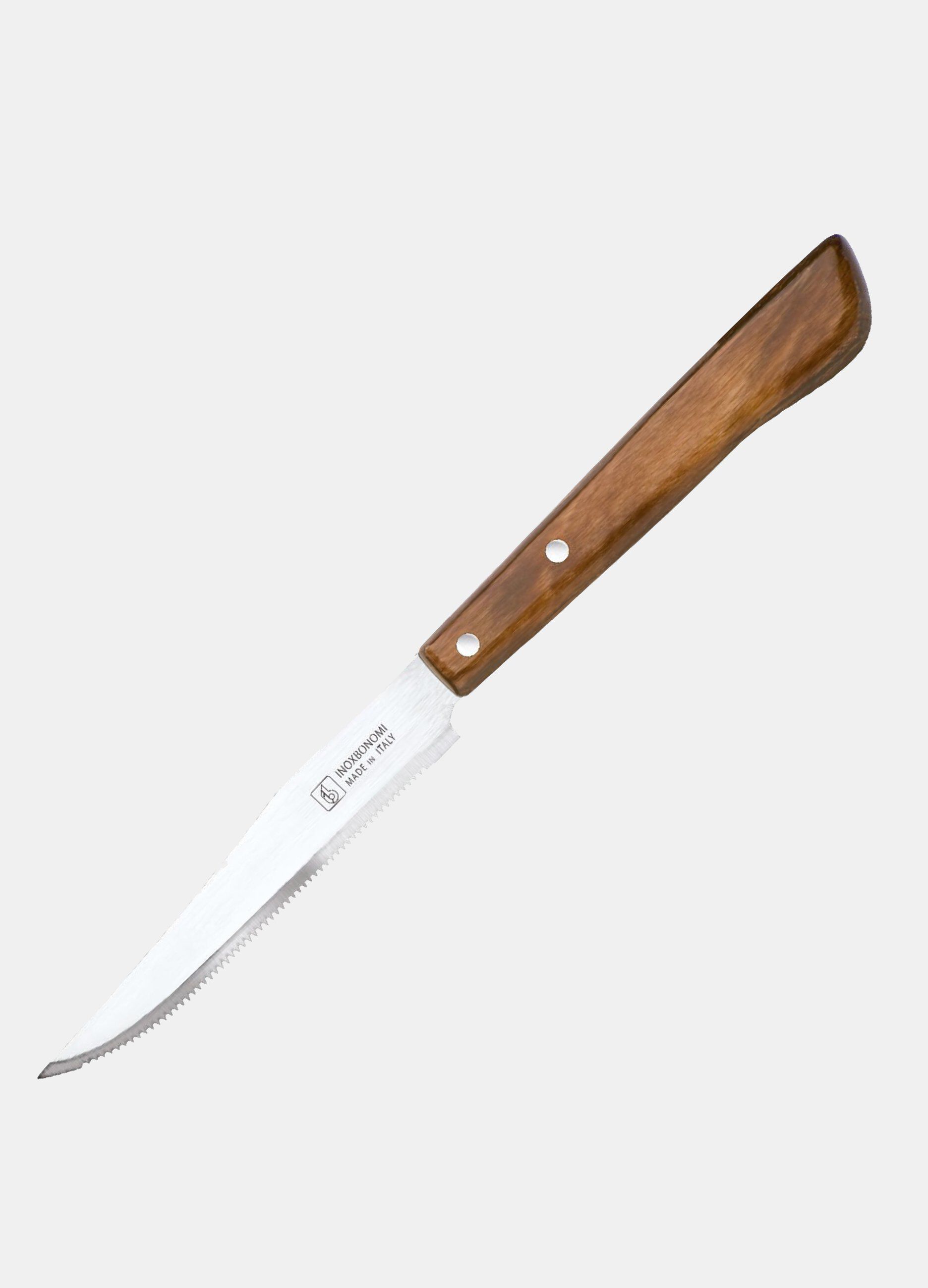 Coltello da bistecca in acciaio inox Made in Italy_0