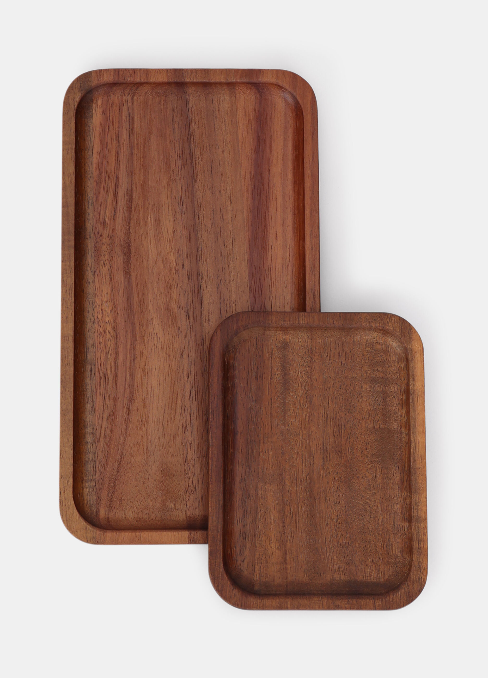 2 pack vassoi rettangolari in legno_0