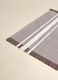 Rectangular table mat in cotton with fringe trim_2