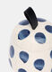 Barattolo con coperchio in ceramica a pois_1