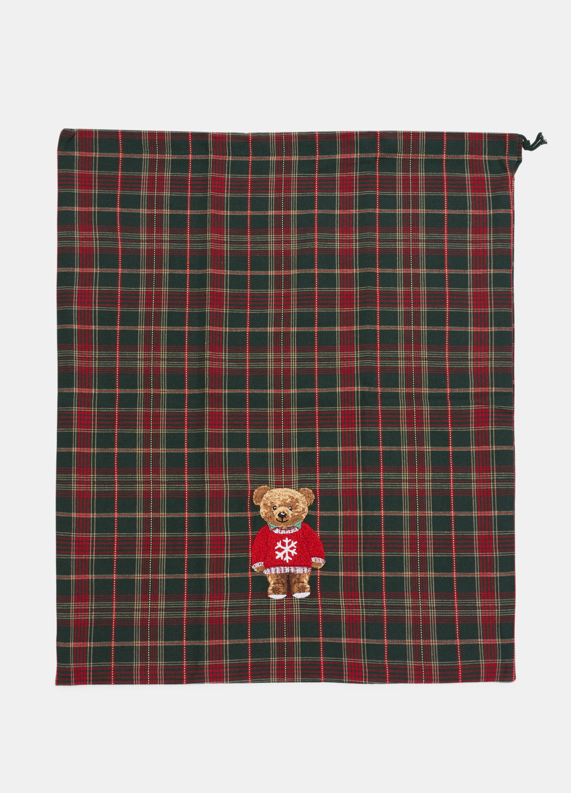Sacchetto grande in cotone tartan_0