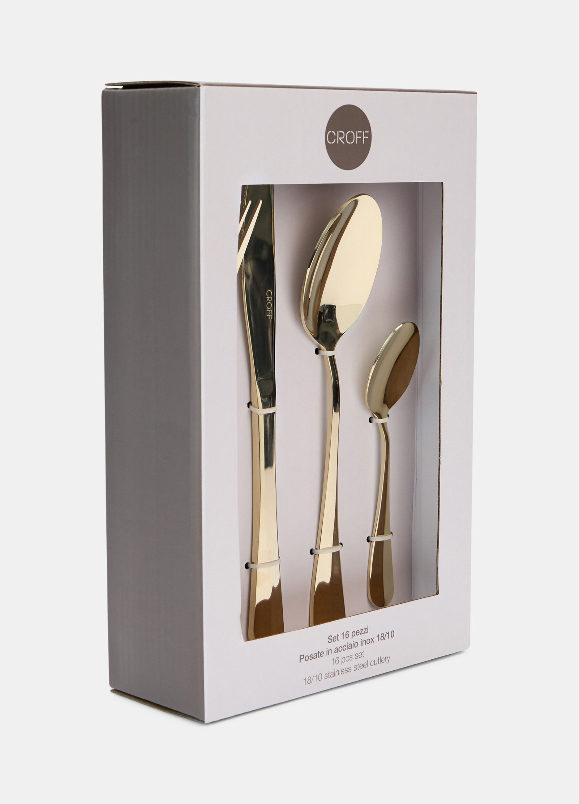 Set posate in acciaio inox dorato_0