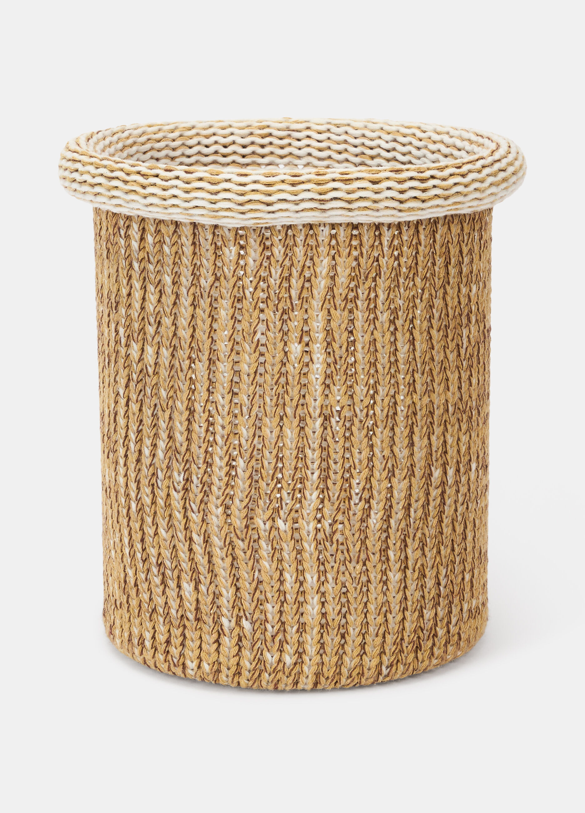 Cesto rotondo piccolo effetto m&eacute;lange_0