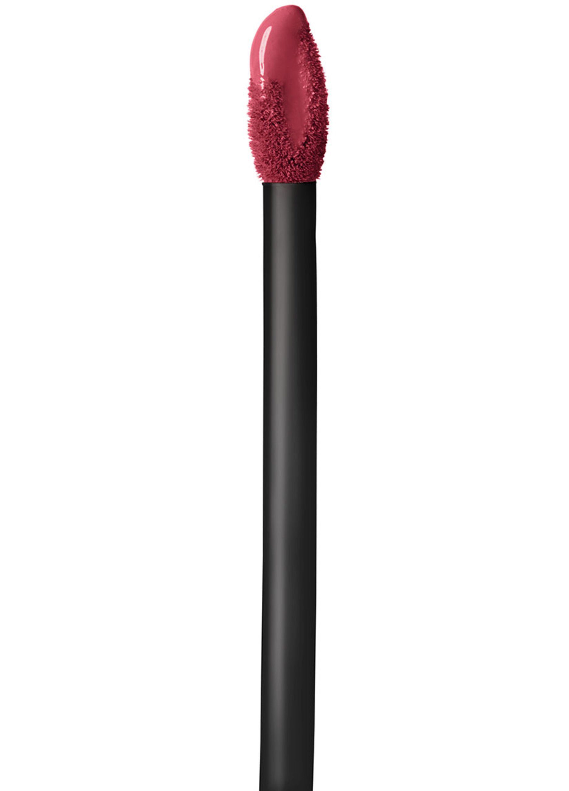 Maybelline New York Tinta Labbra SuperStay Matte Ink, Rossetto Matte Liquido a Lunga Tenuta, Ruler (80), 5 ml._3