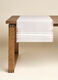 Cotton table runner with fringe trim_1