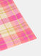 Rectangular check cotton table mat_1