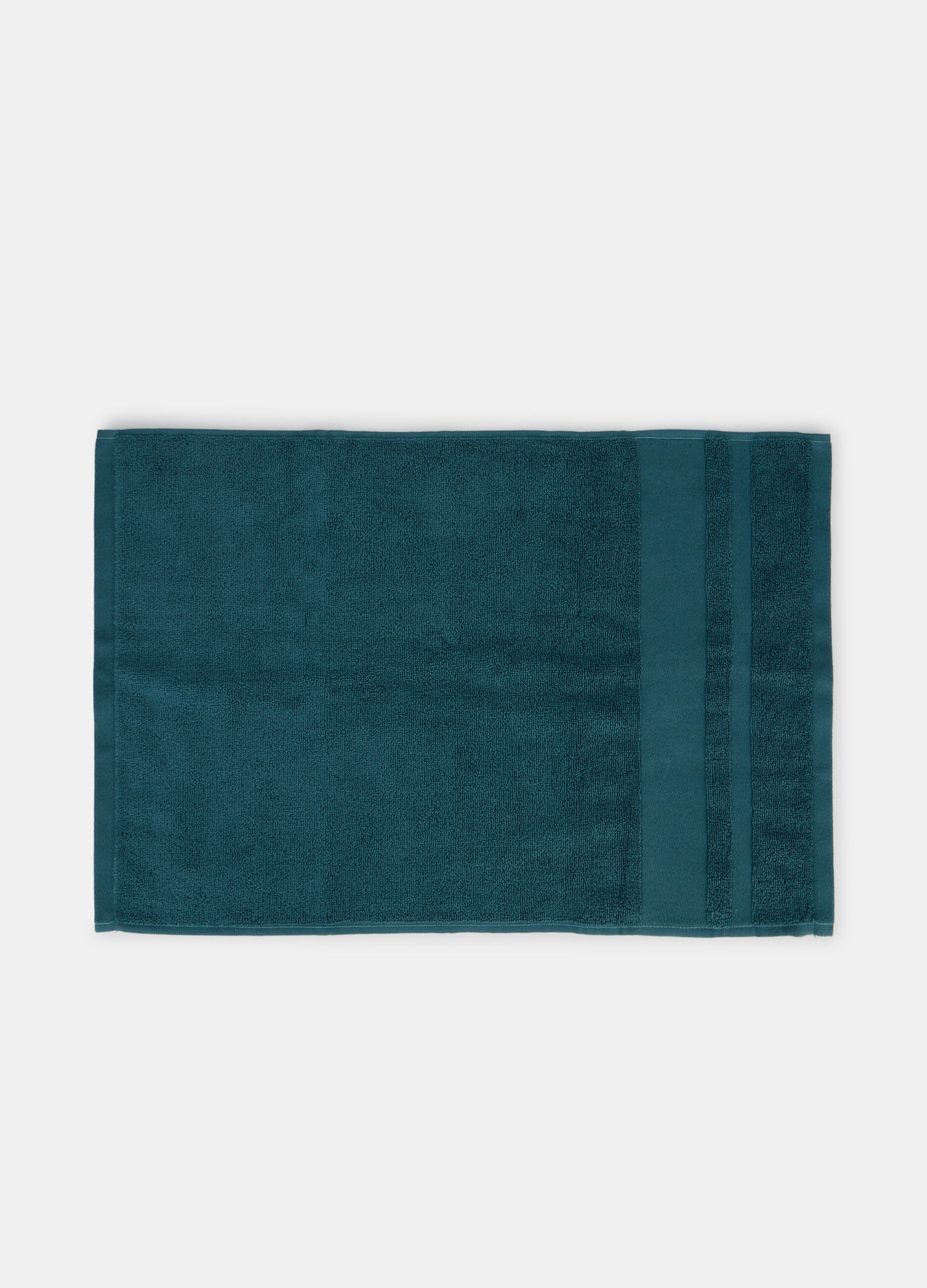 Asciugamano mani e viso con doppia fascia decorativa_1