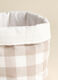 Check cotton bread basket_2