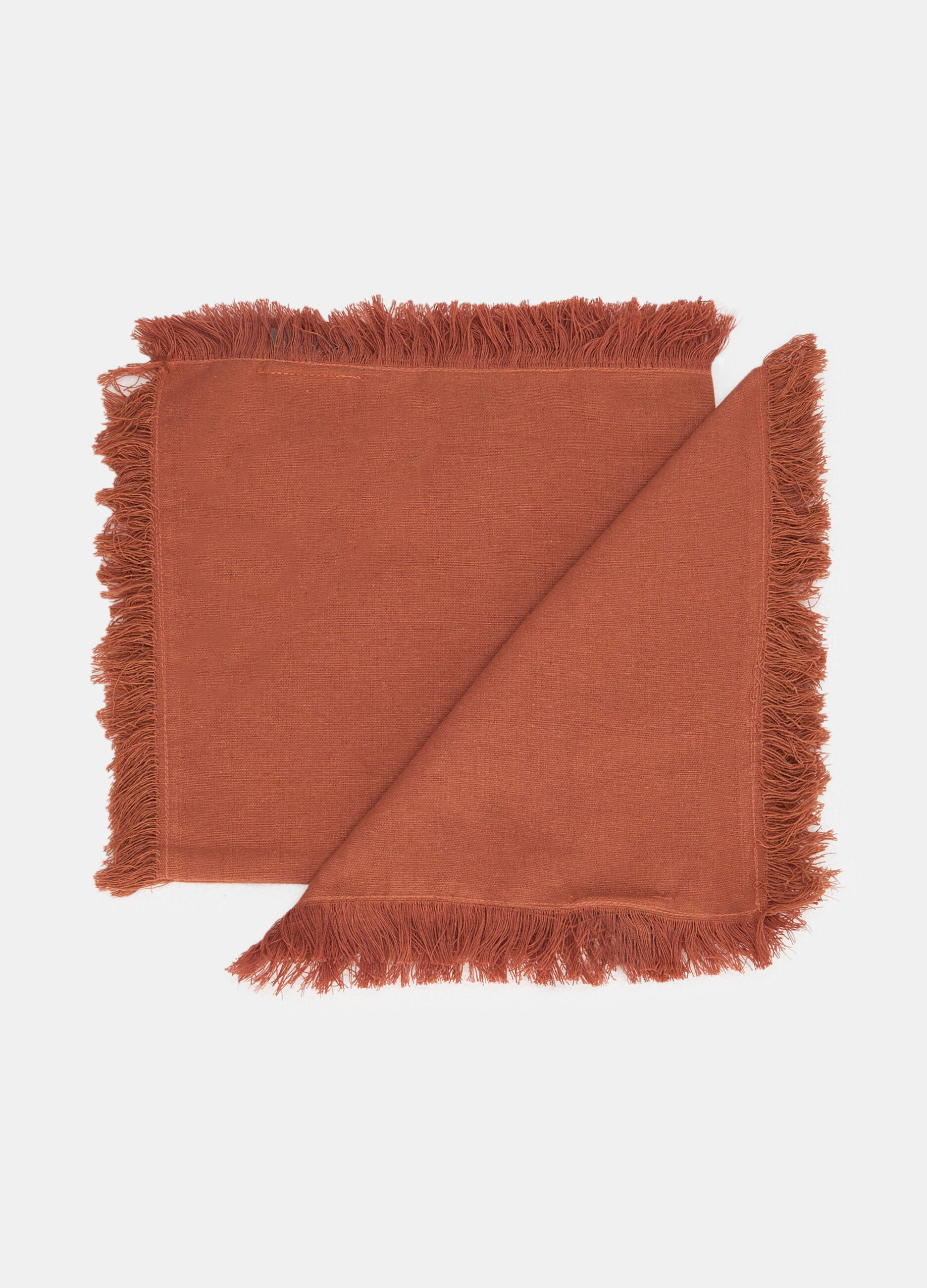 2 pack tovaglioli in cotone con frange