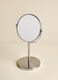 Mirror with stand in steel_1