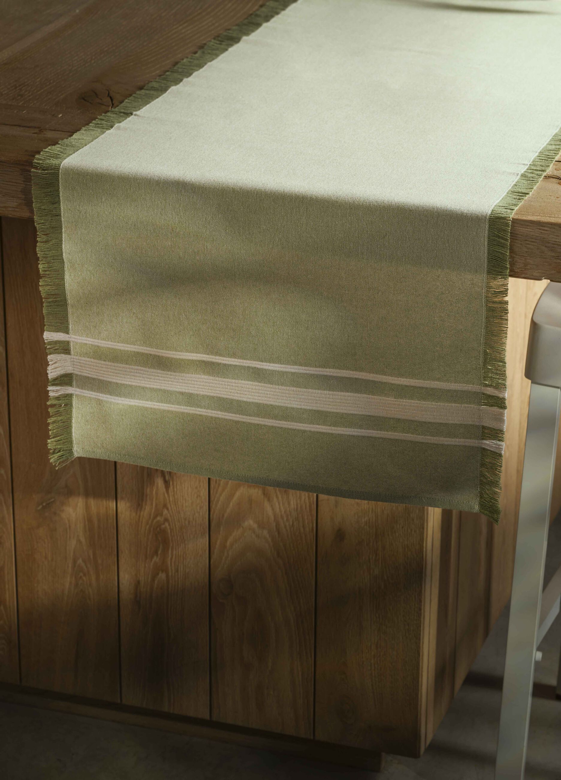 Runner bio in puro cotone sfrangiato