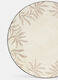 Piatto piano in ceramica con foglie_1