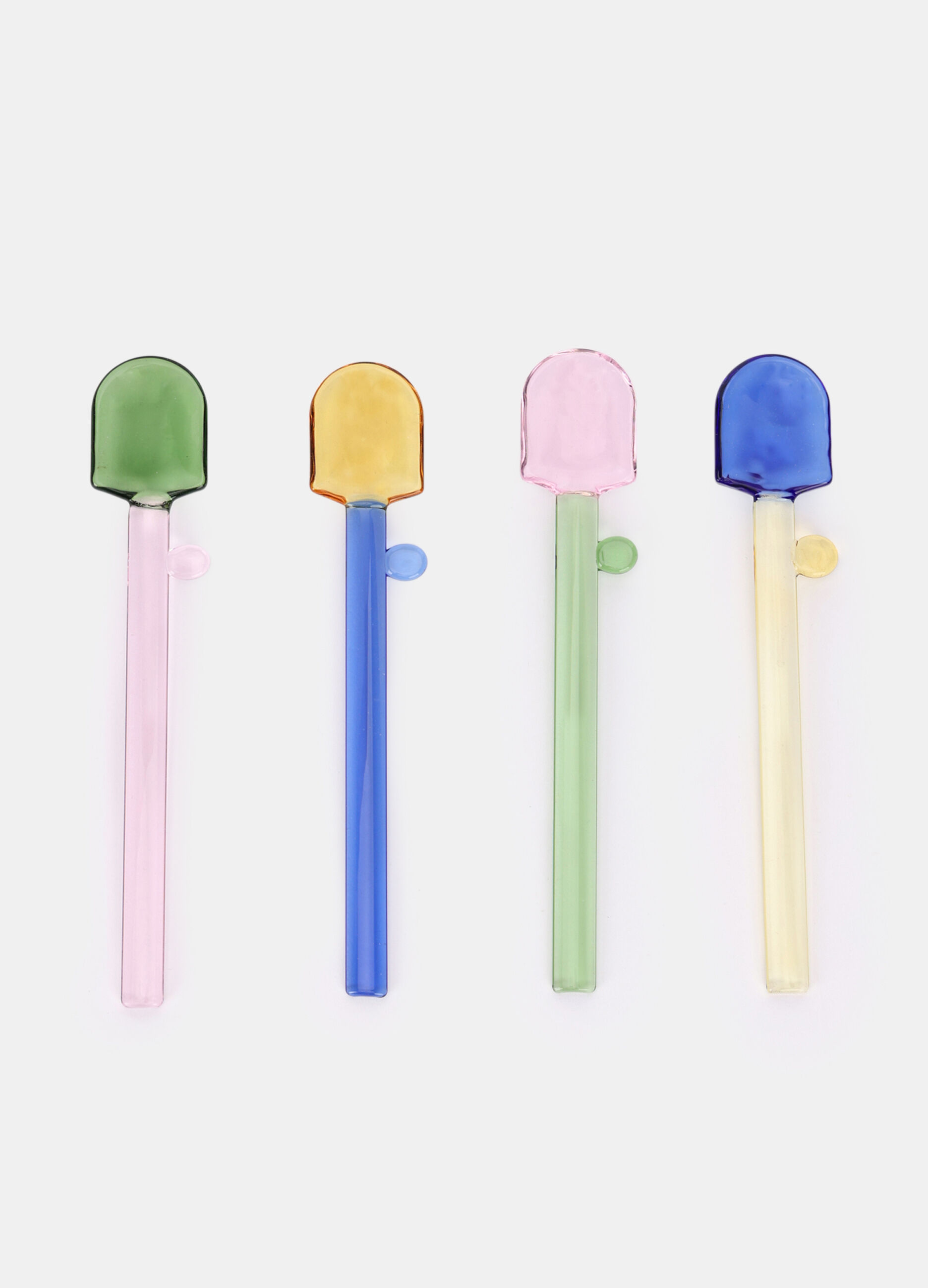 4 pack cucchiaini in vetro colorato_0