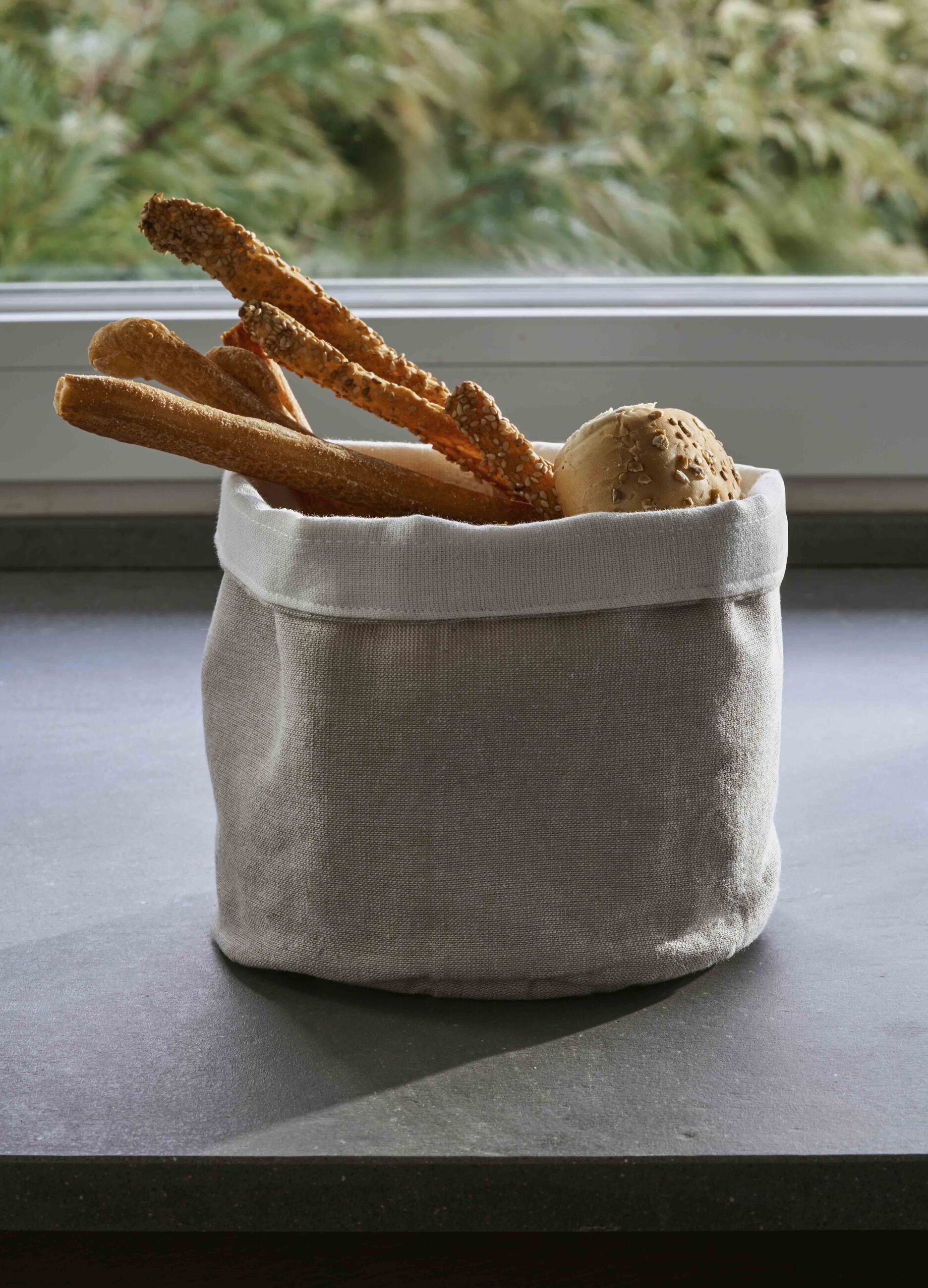 Cestino del pane in cotone mélange_0